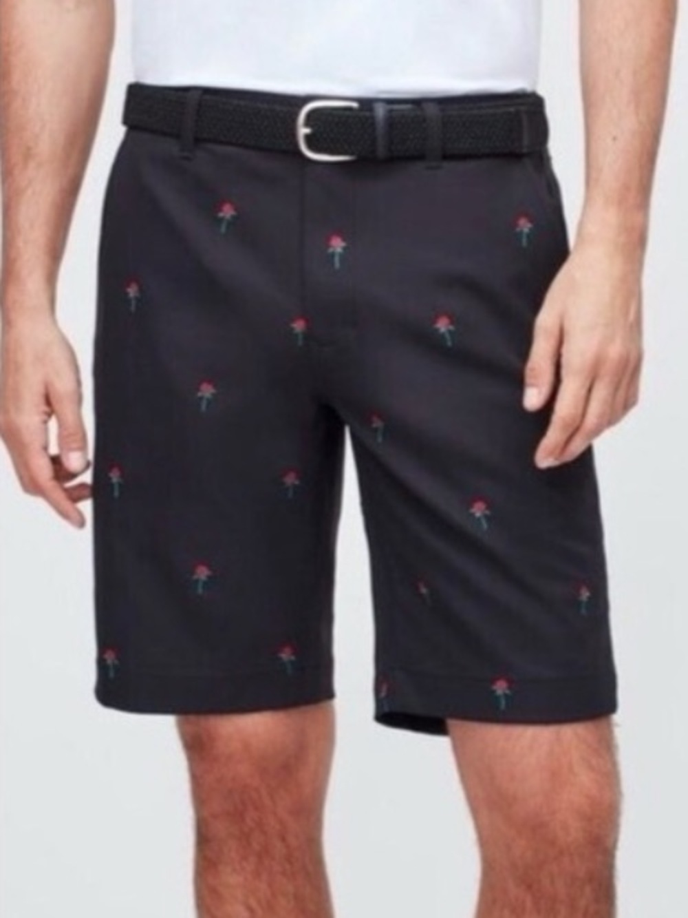 Bonobos Golf Black Rose Highland Shorts - Mens size 38 w/ 8" inseam